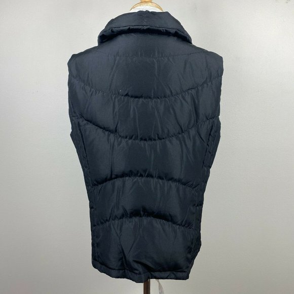 Kenneth Cole Reaction G-III Down Feather Vest L Black Sleeveless Zip Snap - Picture 4 of 12